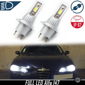 Luces de Cruce LED H7 para Alfa Romeo 147 Facelift | Bombillas Led Canbus Luz Potente Blanco Hielo 6500K 8000LM