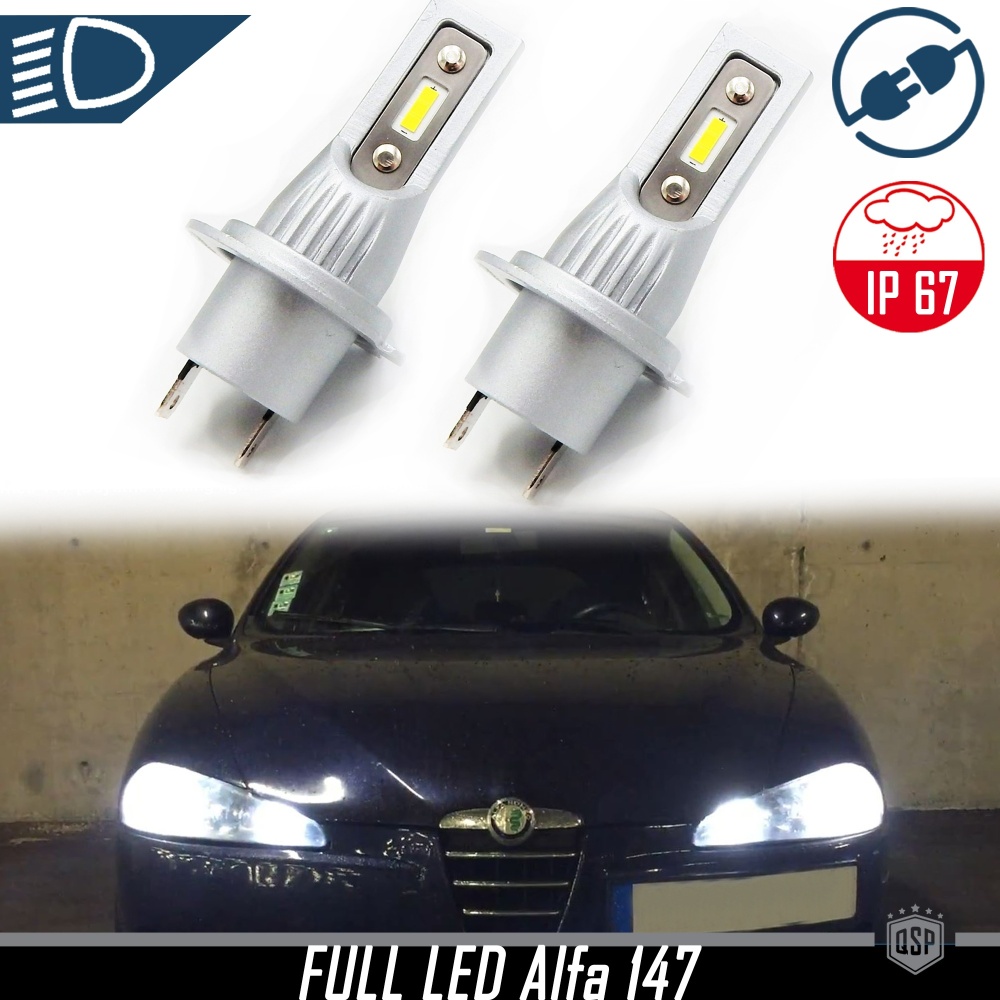 Luces de Cruce LED H7 para Alfa Romeo 147 Facelift | Bombillas Led Canbus Luz Potente Blanco Hielo 6500K 8000LM Luces de Cruce LED H7 para Alfa Romeo 147 Facelift | Bombillas Led Canbus Luz Potente Blanco Hielo 6500K 8000LM