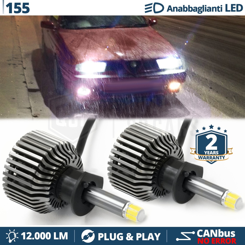 KIT LED H1 para ALFA ROMEO 155 Luces de Cruce | Luz Blanca 6500K 12000LM | CANbus SIN error