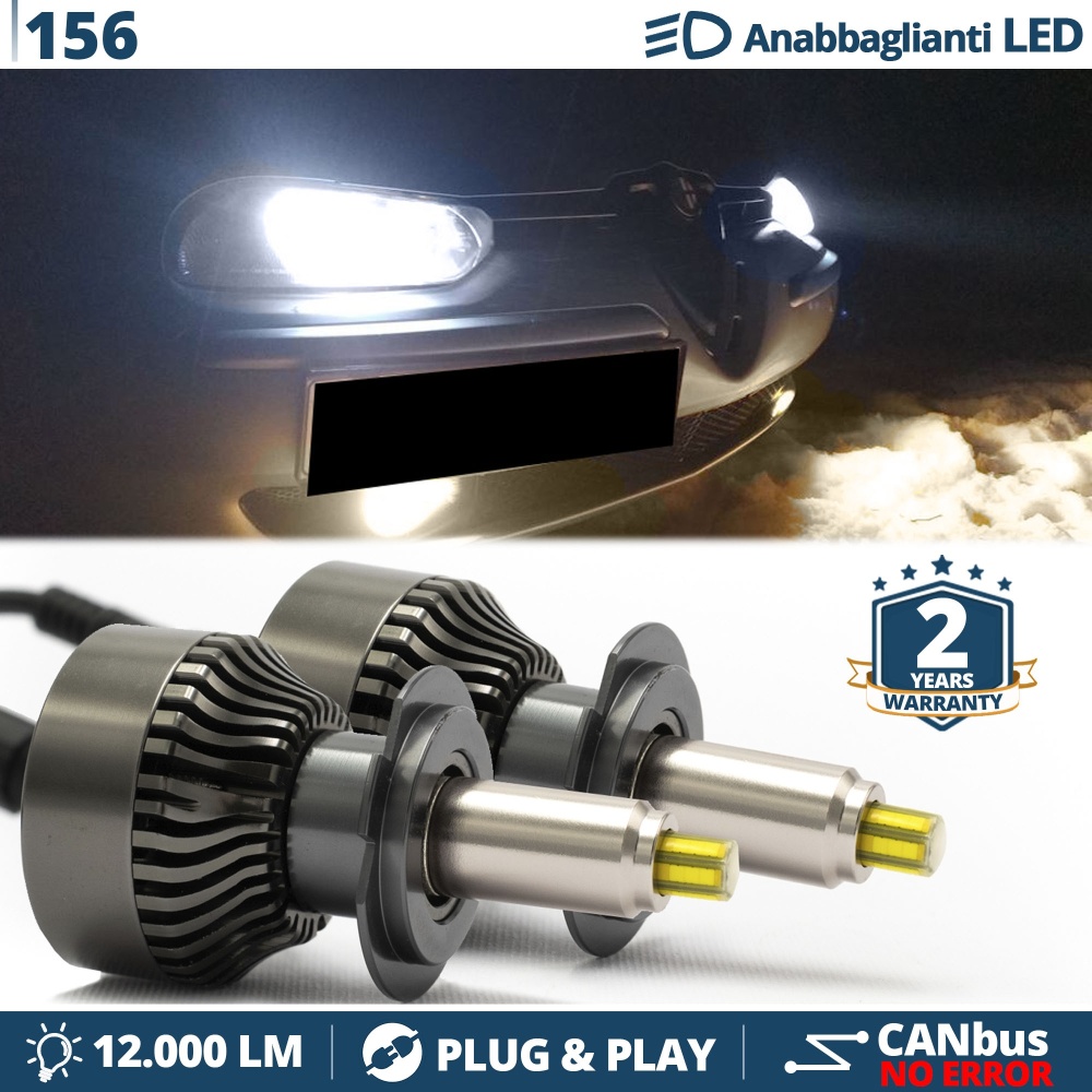Kit LED H7 para Alfa Romeo 156 97-03 Luces de Cruce | Bombillas Led Canbus 6500K 12000LM