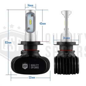 Luces de Cruce LED para Alfa Romeo 156 97-03 | Kit Bombillas LED H7 6500K 8000LM | Faros CANbus SIN Error