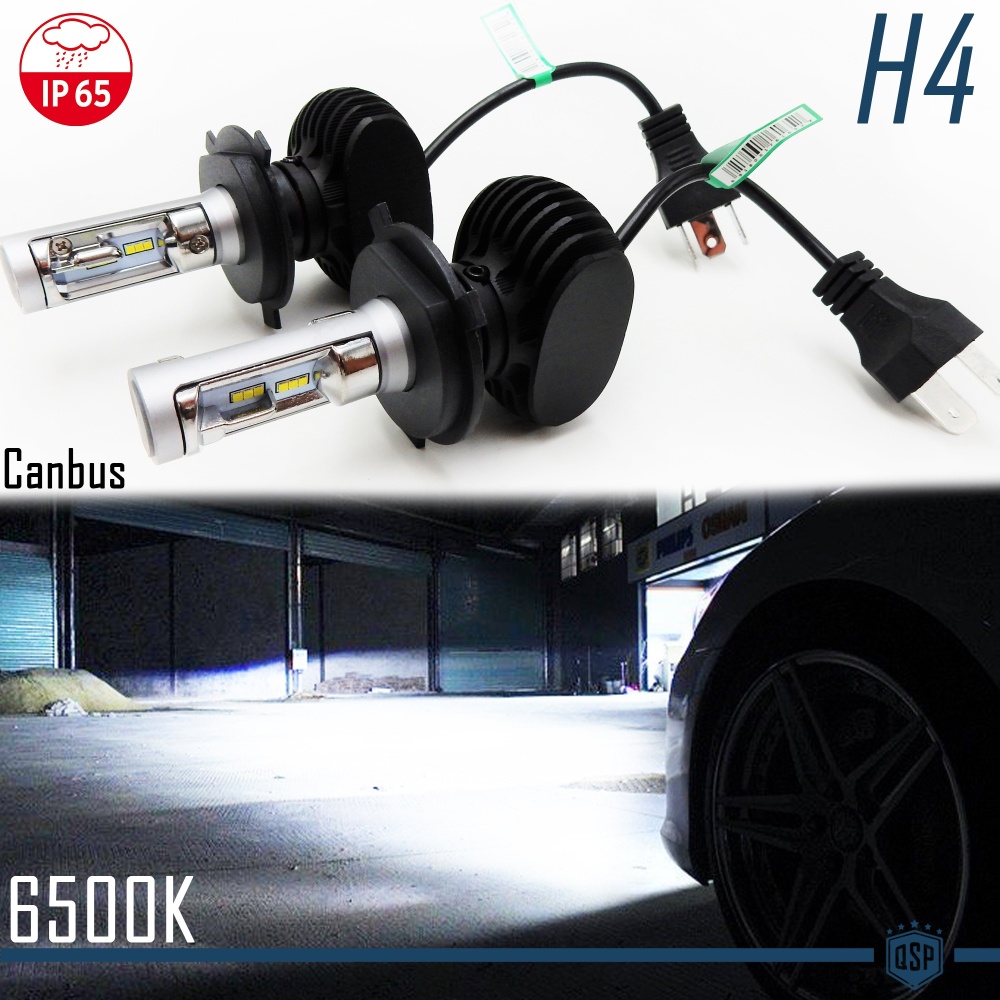 Kit Bombillas LED H4 Luces de CRUCE + CARRETERA para Alfa Romeo 33, 75 | CANbus NO Errores | 6500K Luz Blanca 8000LM Kit Bombillas LED H4 Luces de CRUCE + CARRETERA para Alfa Romeo 33, 75 | CANbus NO Errores | 6500K Luz Blanca 8000LM