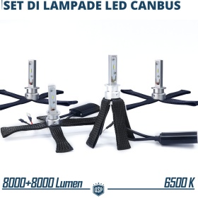 Luces de CRUCE + CARRETERA LED para Alfa Romeo 164 Facelift | Conversión Luz Blanca 6500K, CANbus
