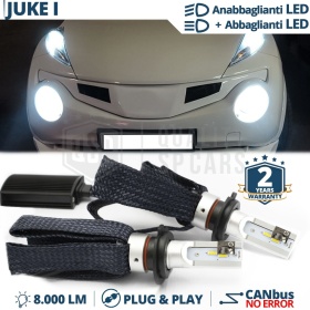Kit LED H4 para NISSAN JUKE 1 10-14 Luces de Cruce + Carretera | 6500K 8000LM CANbus