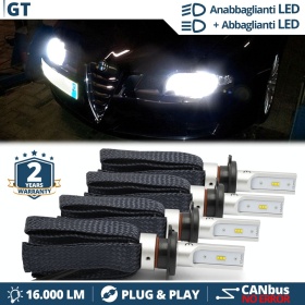 Luces de CRUCE + CARRETERA LED para Alfa Romeo GT (03-10) | Conversión Luz Blanca 6500K, CANbus