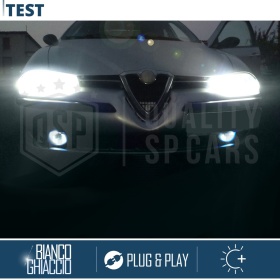 Luces de CRUCE + CARRETERA LED para Alfa Romeo 156 (97-03) | Conversión Luz Blanca 6500K, CANbus