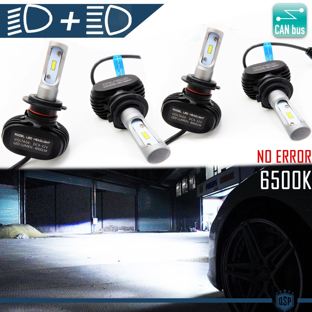 Luces de Cruce + Carretera LED para Alfa Romeo 147 (00-05) | Bombillas LED 6500K Blanco Frío | Canbus NO ERROR | Plug & Play Luces de Cruce + Carretera LED para Alfa Romeo 147 (00-05) | Bombillas LED 6500K Blanco Frío | Canbus NO ERROR | Plug & Play
