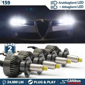 Kit LED ANABBAGLIANTI + ABBAGLIANTI per Alfa Romeo 159 | CANbus, 6500K Luce Bianca