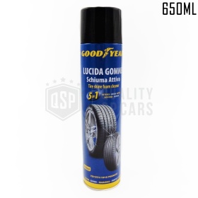 Limpiador Neumáticos Profesional GOODYEAR ESPUMA Activa | Limpia y Renueva Neumáticos Larga Duración | 650ML