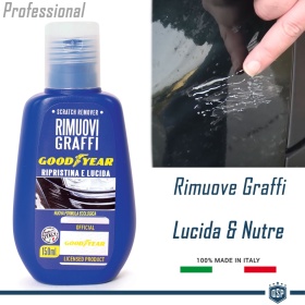 Reparador Aragñazos Profesional GOODYEAR | Restaura y Pule el Coche | MADE IN ITALY 150 ML