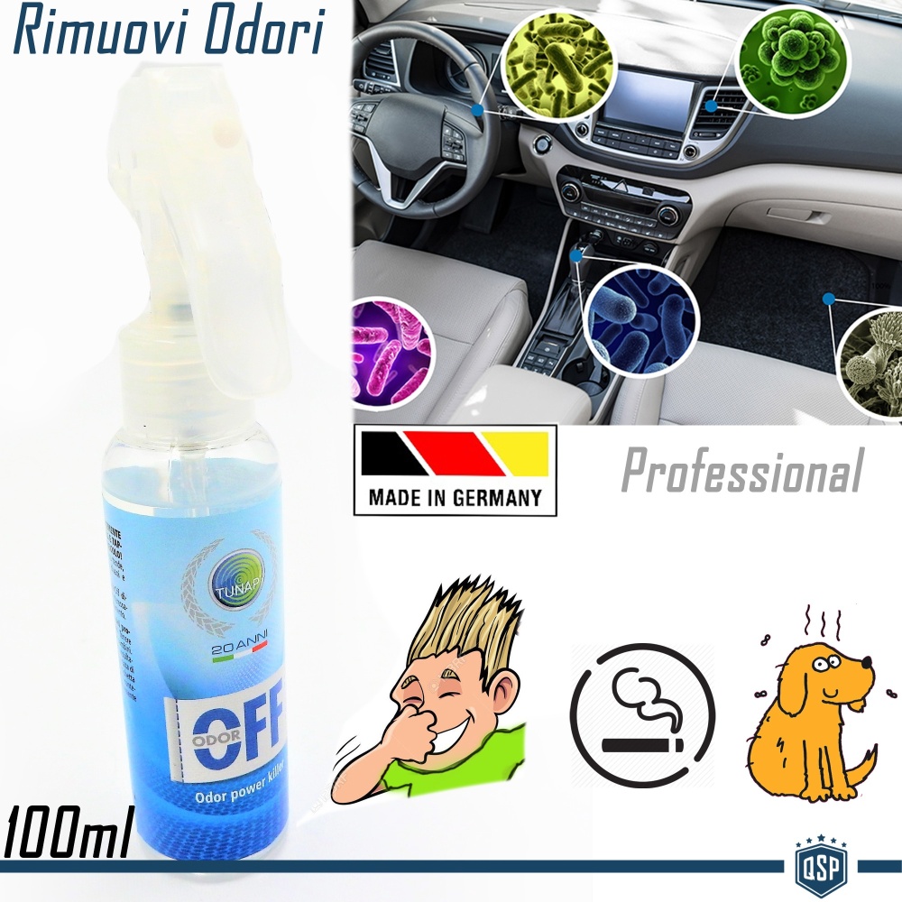 Professional Odors Remover TUNAP | It Removes Smells of Smoke Petrol Dog | MADE IN GERMANY 100ML