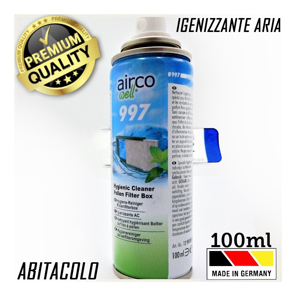 Professional SANITIZER Pollen Filter and Air Ducts Car Interior TUNAP | MADE IN GERMANY 100ML