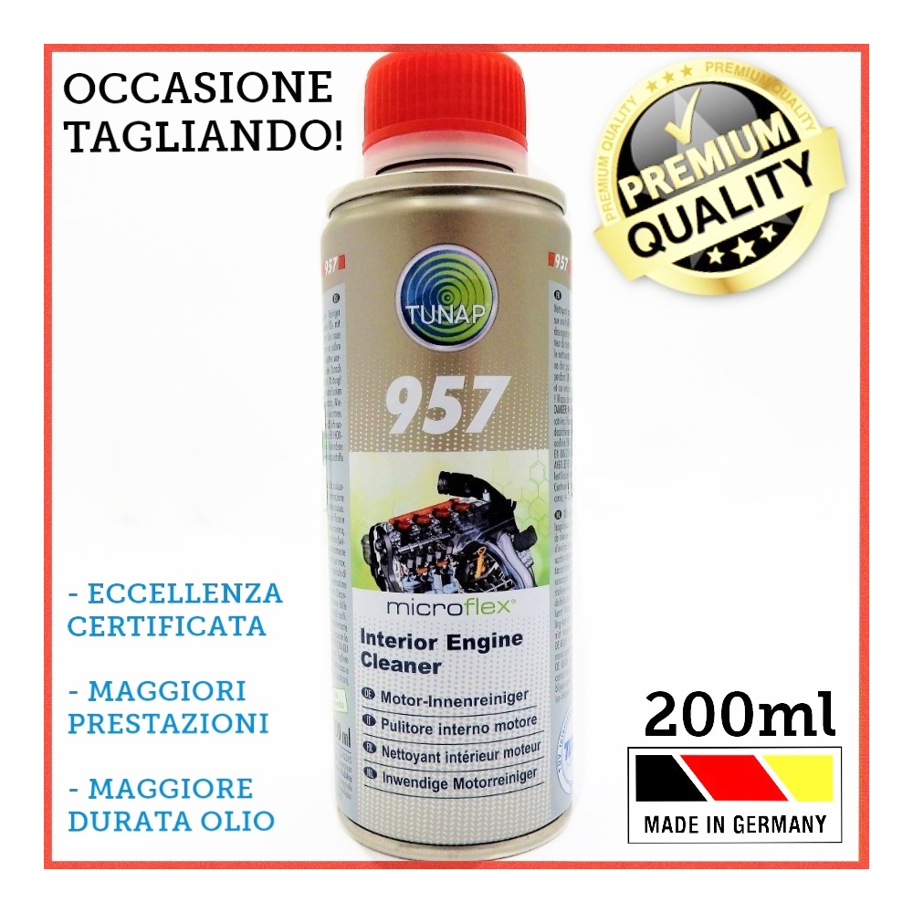 Limpiador de Aceite de Motor TUNAP 957 Aditivo Profesional | Certificaciones TÜV | HECHO EN ALEMANIA Limpiador de Aceite de Motor TUNAP 957 Aditivo Profesional | Certificaciones TÜV | HECHO EN ALEMANIA