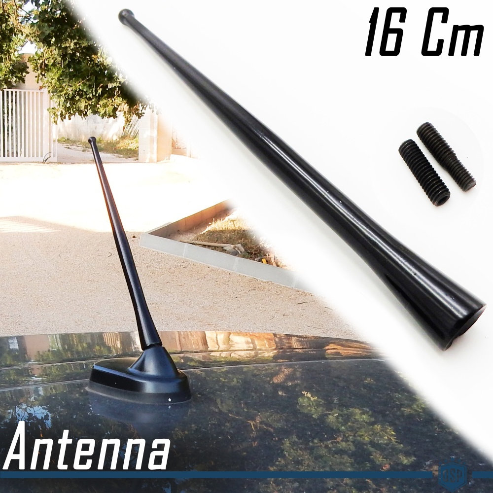 Universal Antenne Auto Kurz Stab Antenne 16 CM Dachantenne Schwarzes Aluminium AM-FM-DAB+ Empfang Universal Antenne Auto Kurz Stab Antenne 16 CM Dachantenne Schwarzes Aluminium AM-FM-DAB+ Empfang