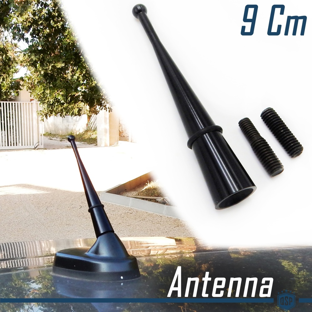 Universal Antenne Auto Kurz Stab Antenne 9 CM Dachantenne Schwarzes Aluminium AM-FM-DAB+ Empfang Universal Antenne Auto Kurz Stab Antenne 9 CM Dachantenne Schwarzes Aluminium AM-FM-DAB+ Empfang