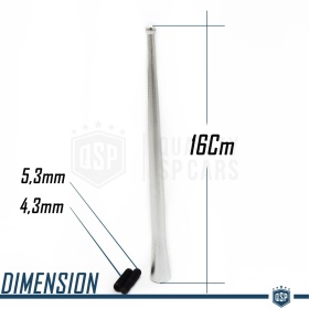 Universal Screw Aerial Car Antenna 16 CM Alluminium Silver AM-FM-DAB+ Radio Reception