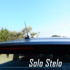 Universal Screw Aerial Car Antenna 16 CM Alluminium Silver AM-FM-DAB+ Radio Reception