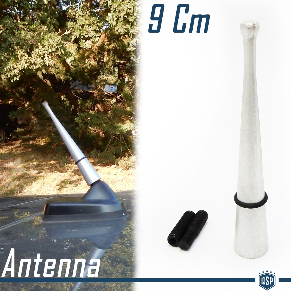 Universal Screw Aerial Car Antenna 9 CM Alluminium Silver AM-FM-DAB+ Radio Reception Universal Screw Aerial Car Antenna 9 CM Alluminium Silver AM-FM-DAB+ Radio Reception