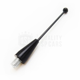 Screw Aerial Car Antenna 7 CM Alluminium Black, Compatible with thread between 5 / 6mm, AM-FM-DAB+ Radio Reception