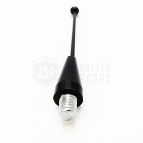 Screw Aerial Car Antenna 7 CM Alluminium Black, Compatible with thread between 5 / 6mm, AM-FM-DAB+ Radio Reception