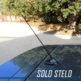 Replacemente Screw Aerial Car Antenna 41CM in Abs Black, Compatible with thread between 5 / 6mm, AM-FM-DAB+ Radio Reception