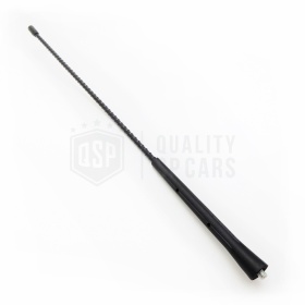 Replacemente Screw Aerial Car Antenna 41CM in Abs Black, Compatible with thread between 5 / 6mm, AM-FM-DAB+ Radio Reception