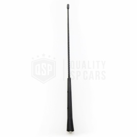 Replacemente Screw Aerial Car Antenna 41CM in Abs Black, Compatible with thread between 5 / 6mm, AM-FM-DAB+ Radio Reception