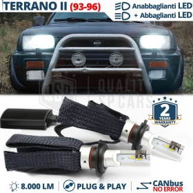 Kit LED H4 para NISSAN TERRANO 2 Luces de Cruce + Carretera | 6500K 8000LM CANbus