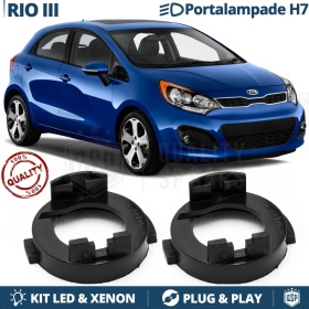 2X Adaptatores del Retenedor Soporte Bombilla para Montaje KIT LED H7 para KIA RIO 3 (11-17)