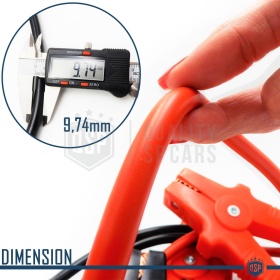 Cables Arranque Bateria Profesionales Coches, Moto, Camiones | 400 Amperios 200 Cm 12-24v
