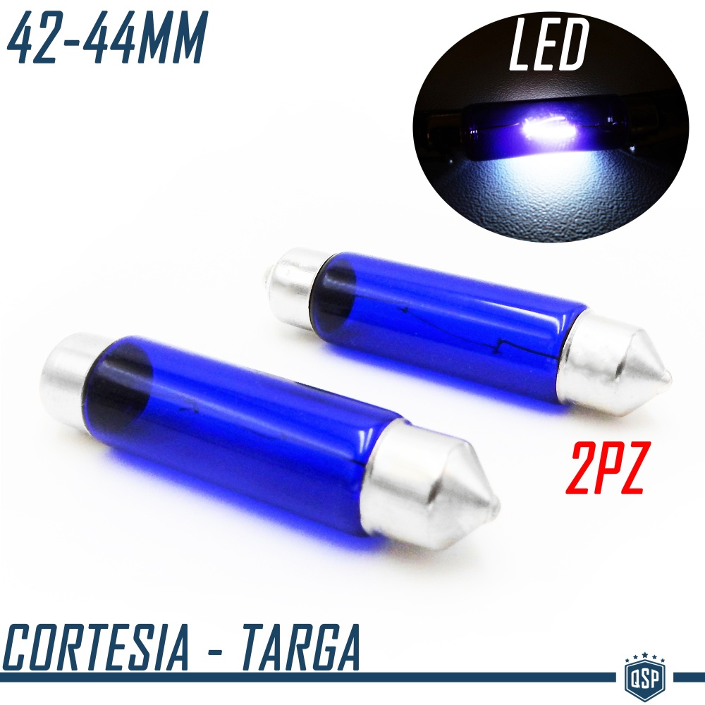 2 LED Bulbs Festoon 42-44 mm C5W Courtesy and License Plate Lights | 6500K ICE White 2 LED Bulbs Festoon 42-44 mm C5W Courtesy and License Plate Lights | 6500K ICE White