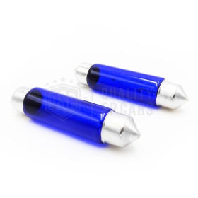 2 LED Bulbs Festoon 42-44 mm C5W Courtesy and License Plate Lights | 6500K ICE White