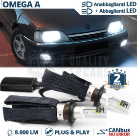 H4 Full LED Kit for OPEL OMEGA A Low + High Beam | 6500K 8000LM CANbus Error FREE