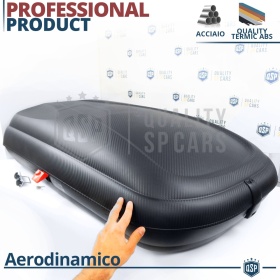 Cofre de techo para Coche, Portaequipajes de Viaje Para Seat Efecto Fibra de Carbono Negro, TÜV APROBADO y CERTIFICAD
