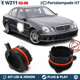 2 Adaptatores del Retenedor Soporte Bombilla para MERCEDES CLASSE E W211 (02-06) para Montaje KIT LED