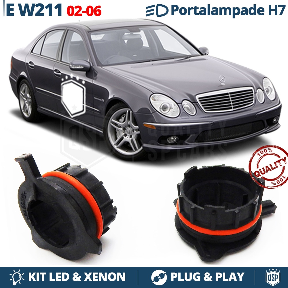 2 Adaptatores del Retenedor Soporte Bombilla para MERCEDES CLASSE E W211 (02-06) para Montaje KIT LED 2 Adaptatores del Retenedor Soporte Bombilla para MERCEDES CLASSE E W211 (02-06) para Montaje KIT LED