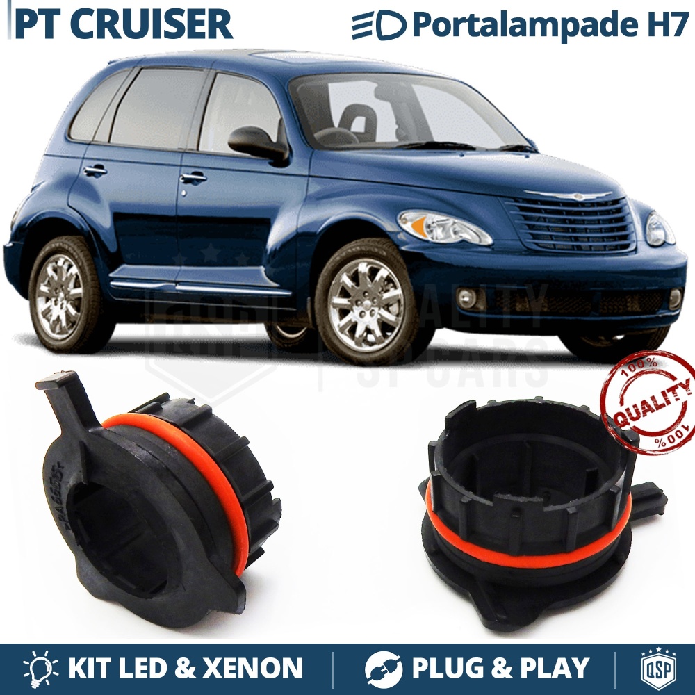 2 ADATTATORI Portalampada per CHRYSLER PT CRUISER (00-10) per montaggio KIT LED o Xenon H7 2 ADATTATORI Portalampada per CHRYSLER PT CRUISER (00-10) per montaggio KIT LED o Xenon H7