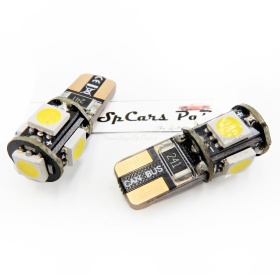 2x Bombillas LED Matrícula para Alfa Romeo 147 (00-05), T10 W5W 6500K Blanco Frío, 100% CANBUS No Errores