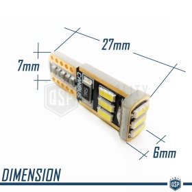 Luci di Posizione LED per Alfa Romeo 147 Restyling (05-10) | 2 Lampadine T10 W5W 6500K Bianco Ghiaccio | 100% CANBUS