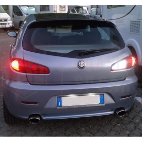 1pc LED REVERSE Light Bulb for Alfa Romeo 147 (05-10), P21W (BA15S) with 3D LENS, 21 LED 6.500K ICE White, CANBUS