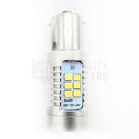 1pc LED REVERSE Light Bulb for Alfa Romeo 147 (05-10), P21W (BA15S) with 3D LENS, 21 LED 6.500K ICE White, CANBUS