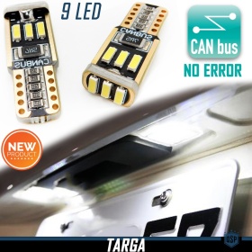 2x Bombillas LED Matrícula para Alfa Romeo 155, T10 W5W  6500K Blanco Frío, 100% CANBUS No Error