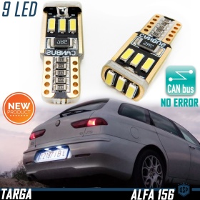 2x Bombillas LED Matrícula para Alfa Romeo 156, T10 W5W  6500K Blanco Frío, 100% CANBUS No Error