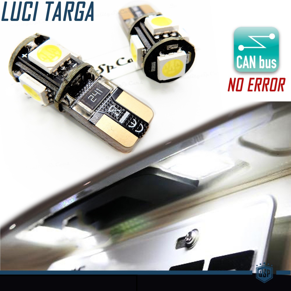 Luci Targa LED per Alfa Romeo 159 (05-11) | 2x Lampadine T10 W5W 6500K Luce Bianca | 100% CANBUS Luci Targa LED per Alfa Romeo 159 (05-11) | 2x Lampadine T10 W5W 6500K Luce Bianca | 100% CANBUS