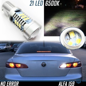 1pc LED REVERSE Light Bulb for Alfa Romeo 159 (05-11), P21W (BA15S) with 3D LENS, 21 LED 6.500K ICE White, CANBUS
