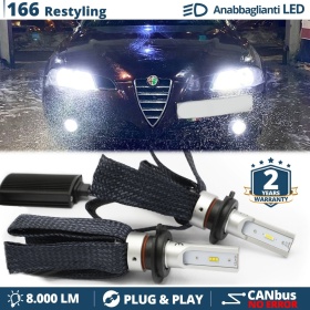 Kit LED H7 para Alfa Romeo 166 Facelift Luces de Cruce CANbus | 6500K Blanco Frío 8000LM