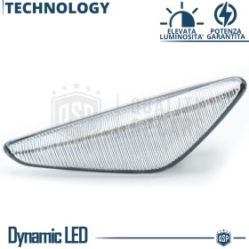 Intermitentes LED Secuenciales para BMW X3 X5 X6 Coches Homologados, Lente Blanca, CANBUS No Error