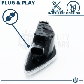 Intermitentes LED Secuenciales para BMW X3 X5 X6 Coches Homologados, Lente Blanca, CANBUS No Error