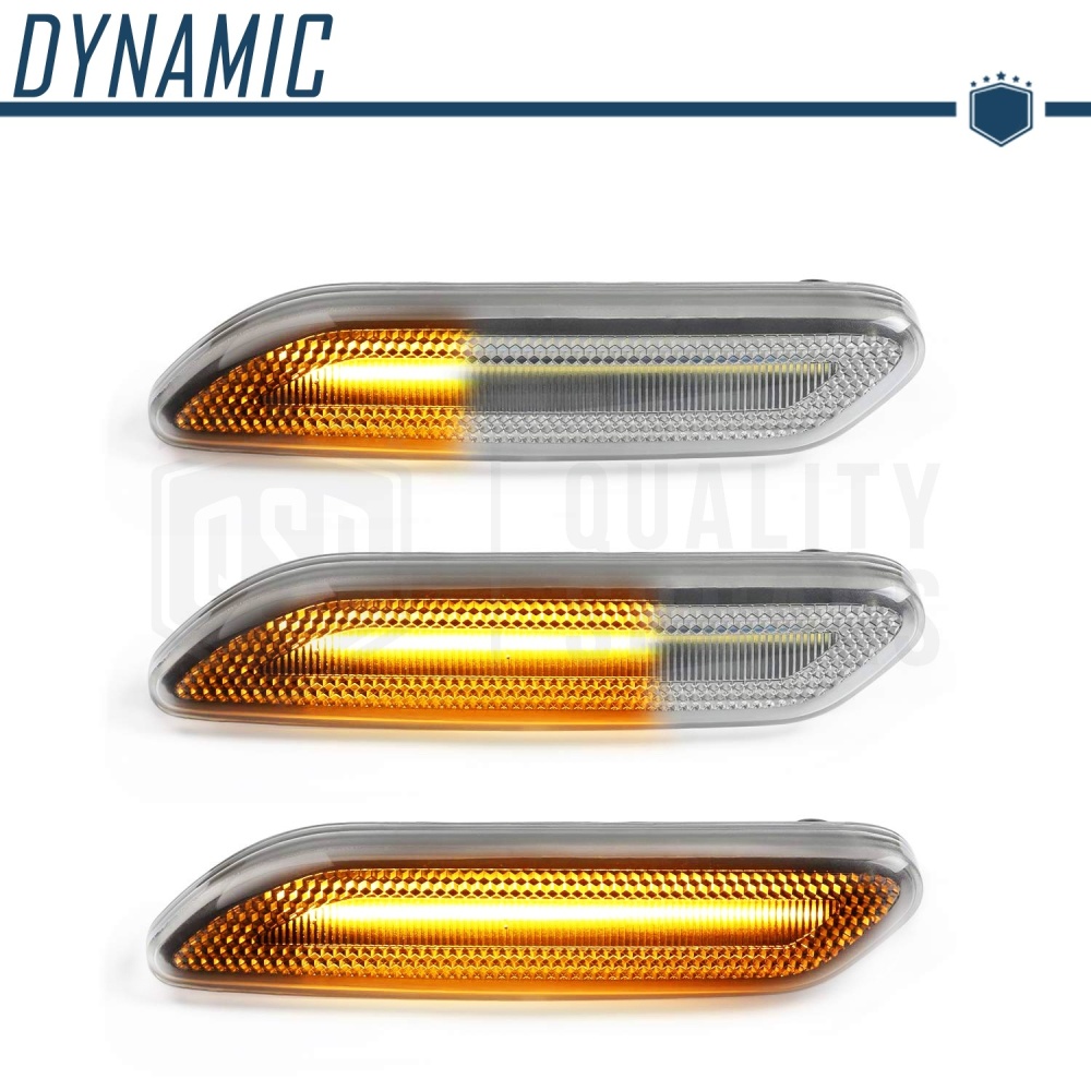 X2 Intermitentes LED Secuenciales para MINI R60 R61 Homologados, Lente Blanca, CANBUS No Error X2 Intermitentes LED Secuenciales para MINI R60 R61 Homologados, Lente Blanca, CANBUS No Error
