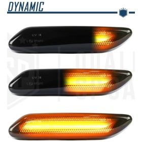 X2 Intermitentes LED Secuenciales para MINI R60 R61 Homologados, Lente Negra, CANBUS No Error